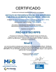 Certificado Pró-Gestão IPRECON